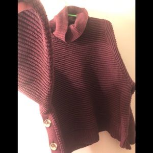 Side button sweater